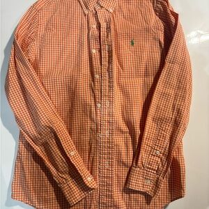 Polo Ralph Lauren Orange Gingham Men's Shirt